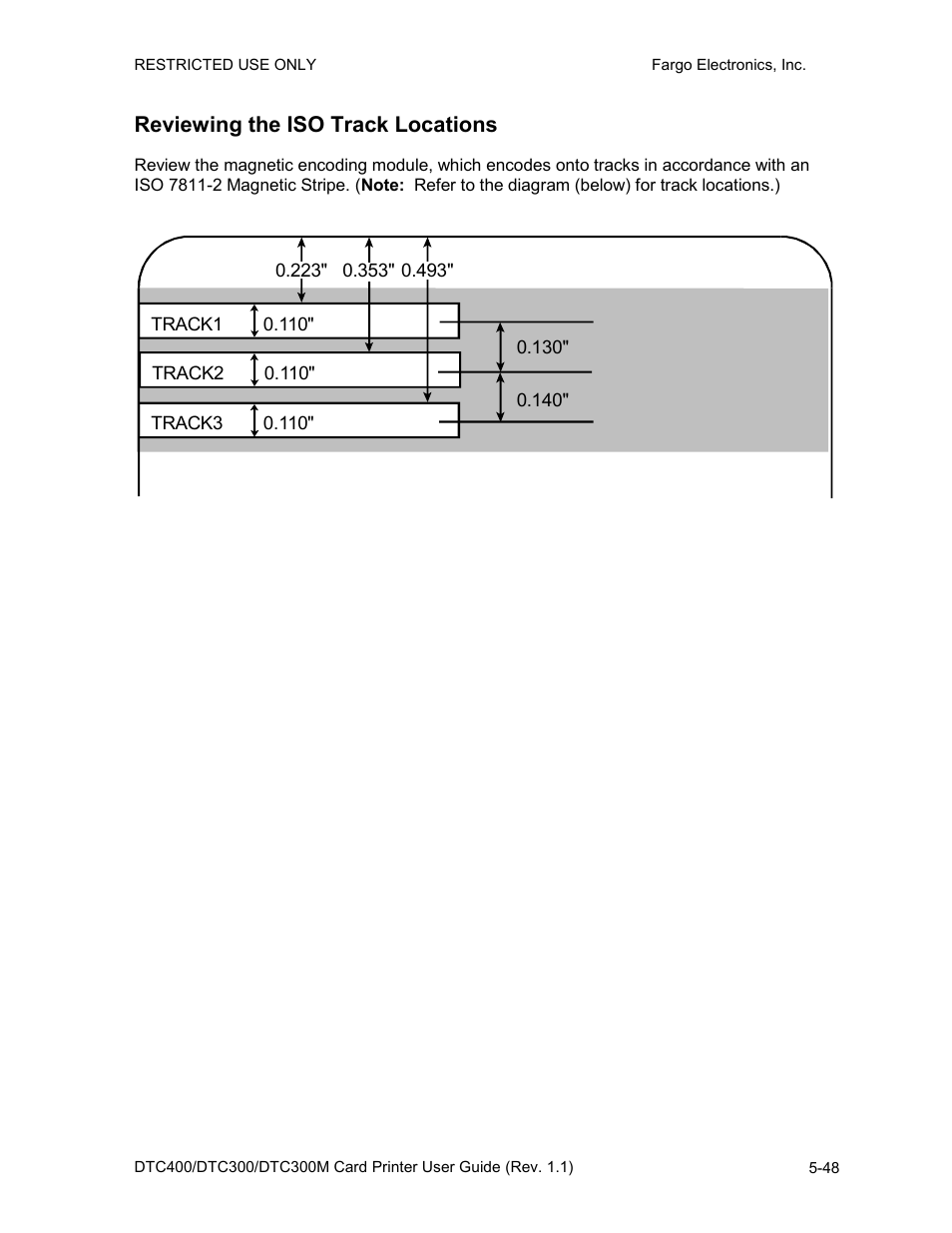 Reviewing the iso track locations, Reviewing the iso track locations -48 | Fargo DTC300 User Manual | Page 158 / 278