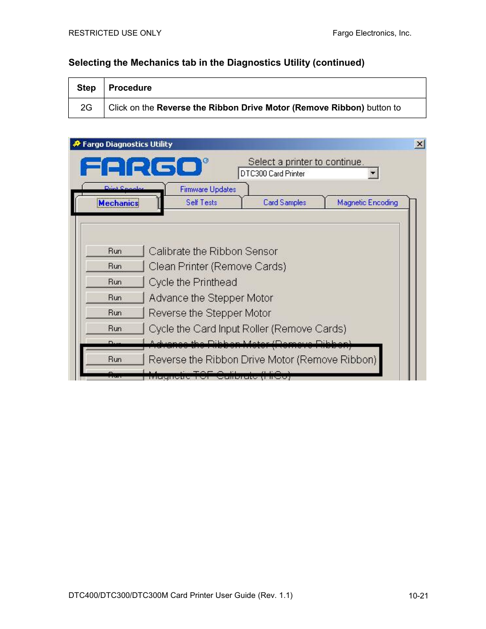 Fargo DTC300 User Manual | Page 239 / 278