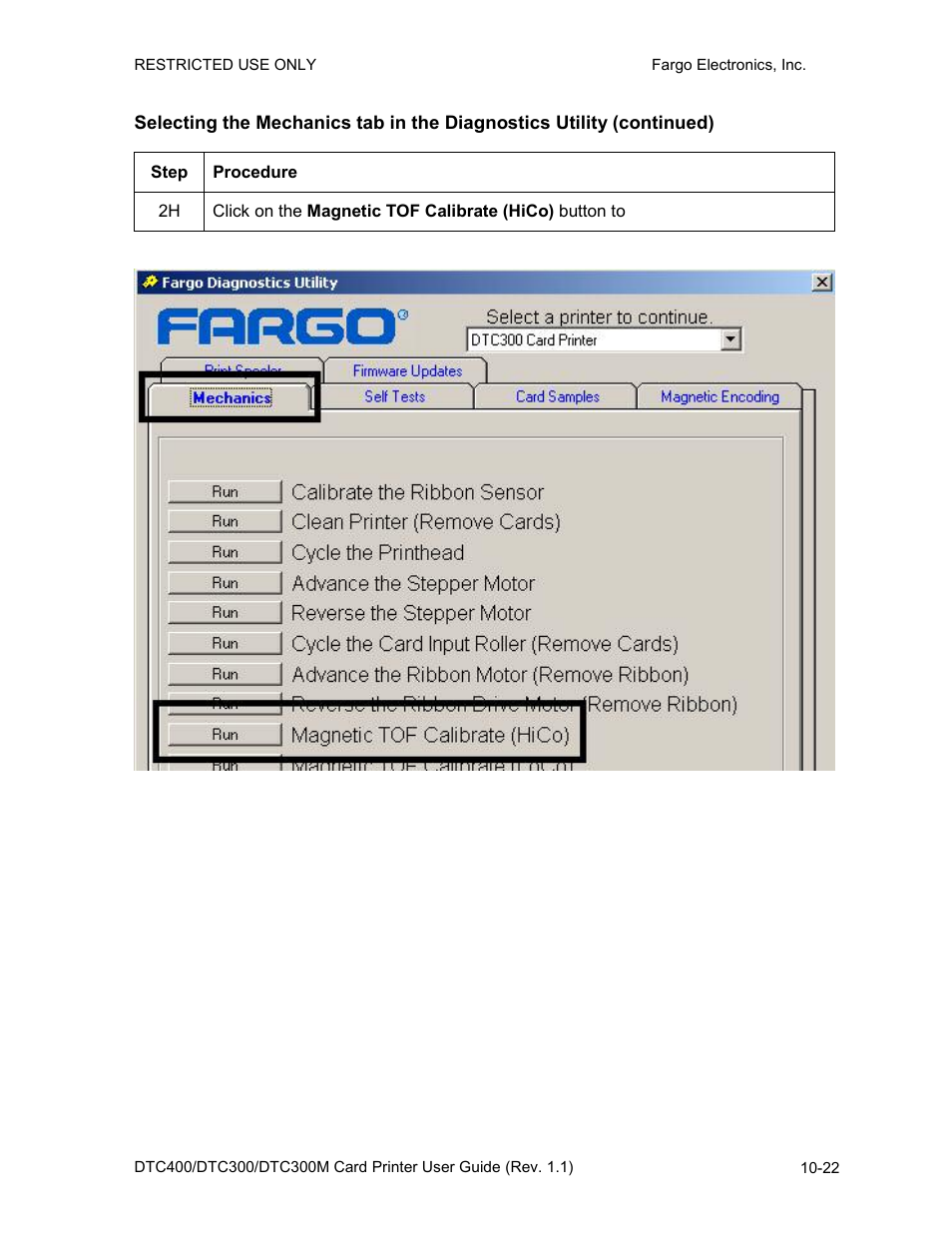 Fargo DTC300 User Manual | Page 240 / 278