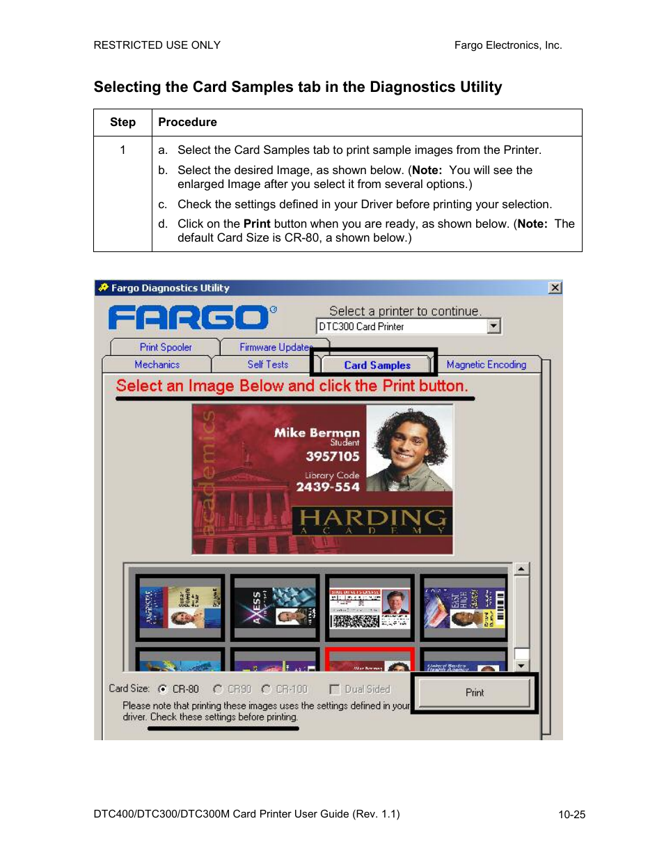 Fargo DTC300 User Manual | Page 243 / 278