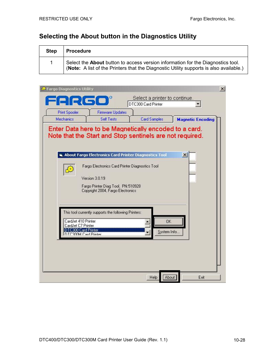 Fargo DTC300 User Manual | Page 246 / 278