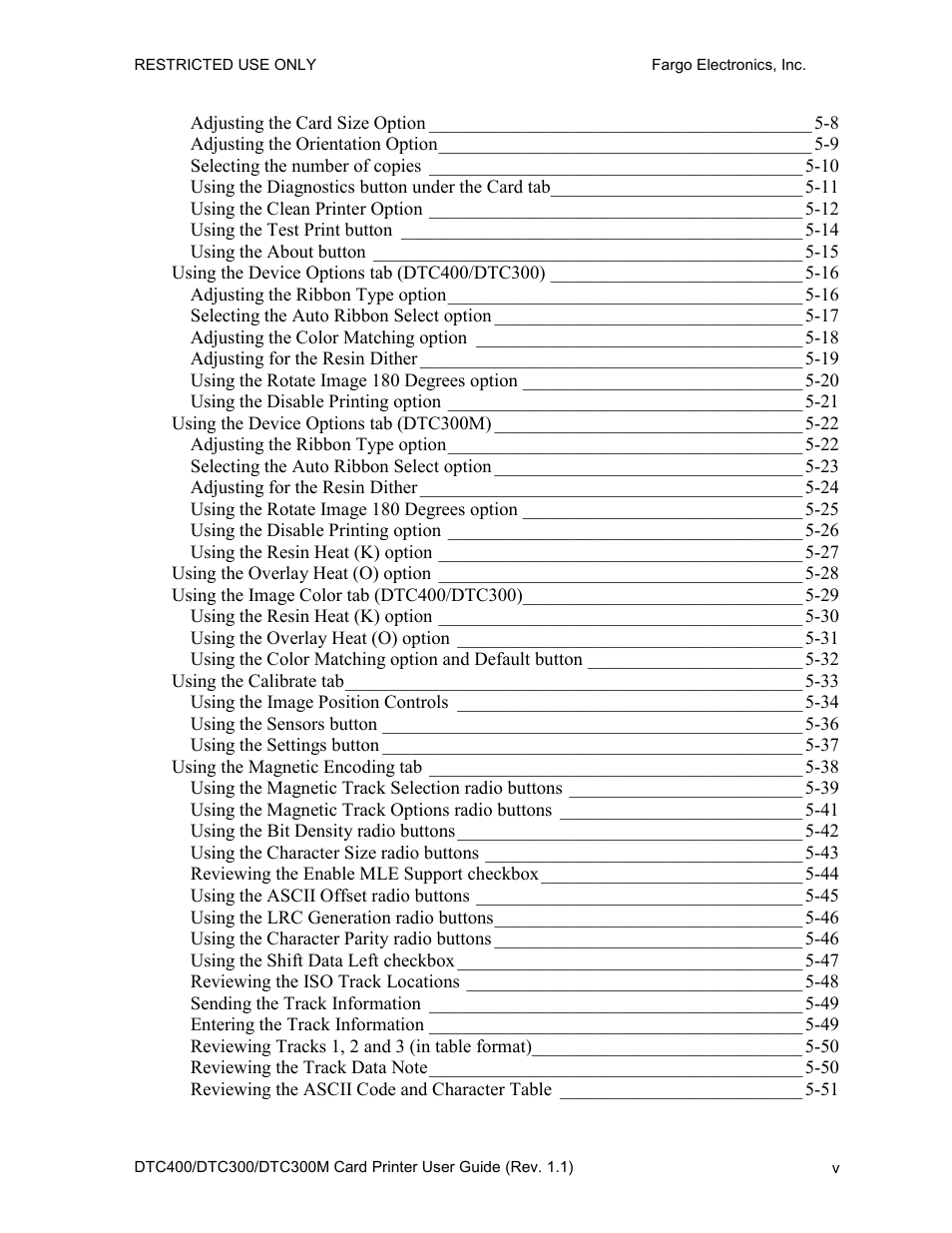 Fargo DTC300 User Manual | Page 5 / 278