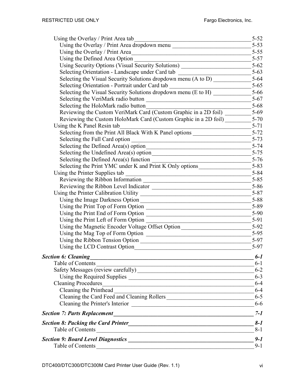 Fargo DTC300 User Manual | Page 6 / 278