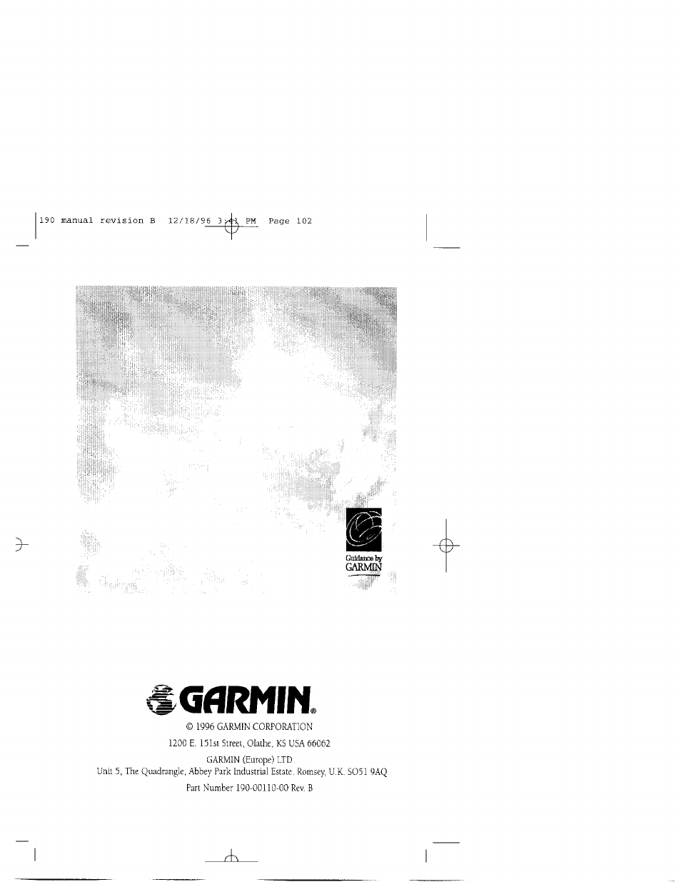 Gflriiln | Garmin GPSCOM 190 User Manual | Page 106 / 106