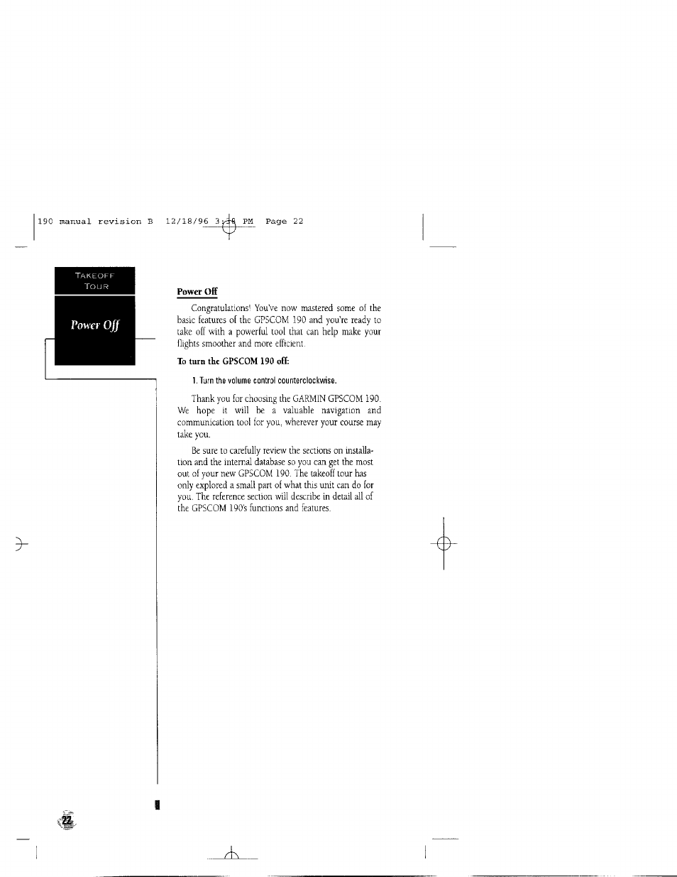 Power | Garmin GPSCOM 190 User Manual | Page 27 / 106