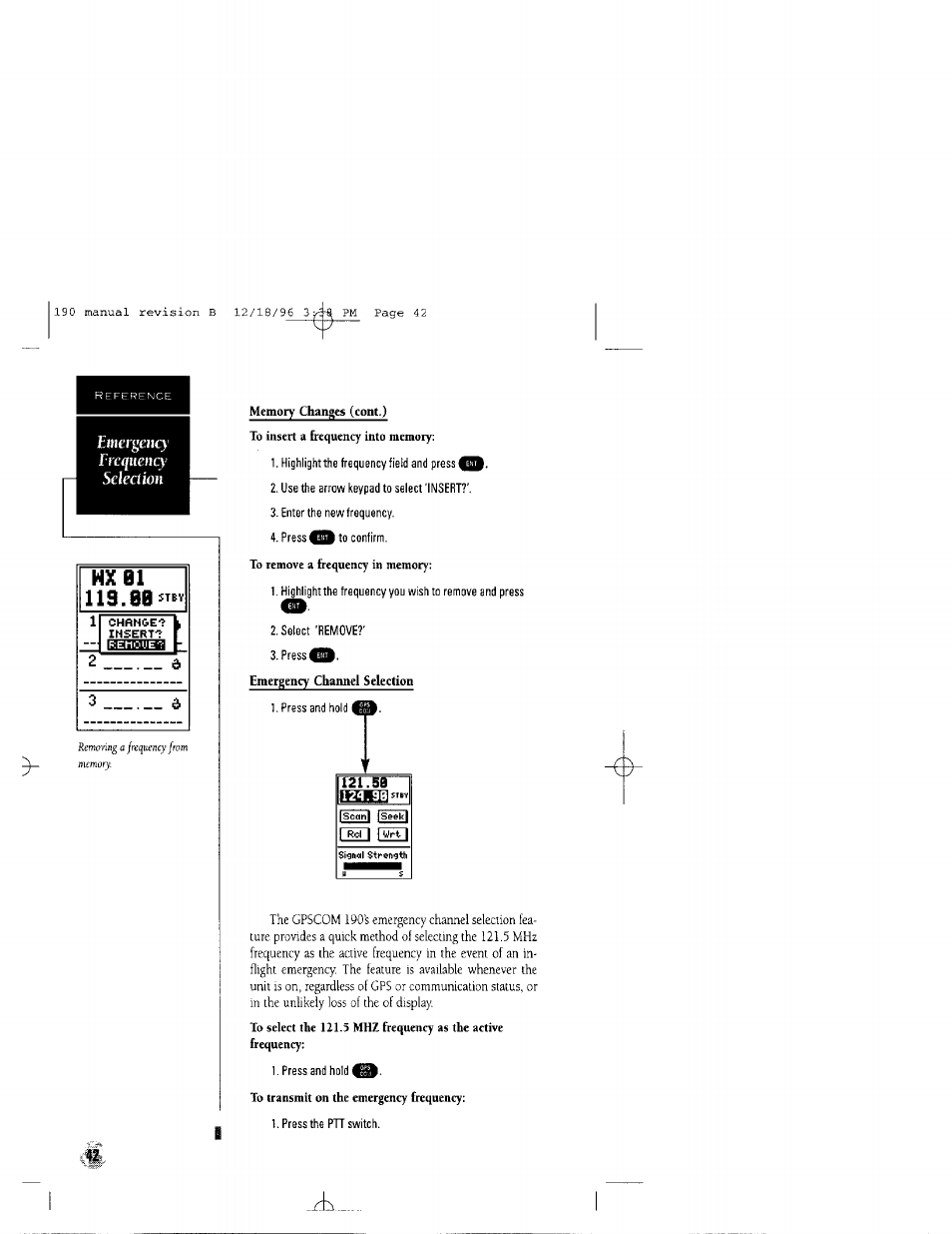 Garmin GPSCOM 190 User Manual | Page 47 / 106