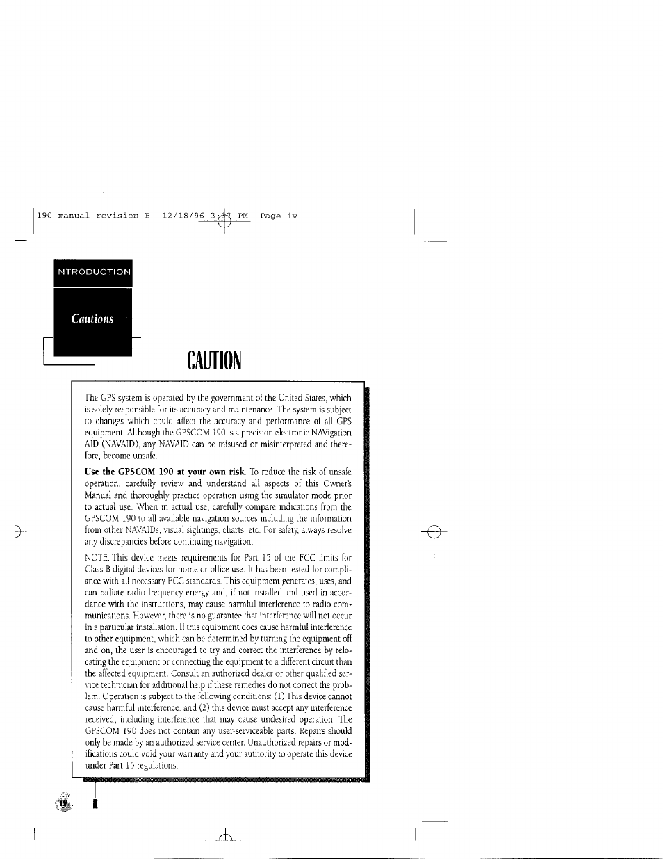 Cmuioiw, Aition | Garmin GPSCOM 190 User Manual | Page 5 / 106