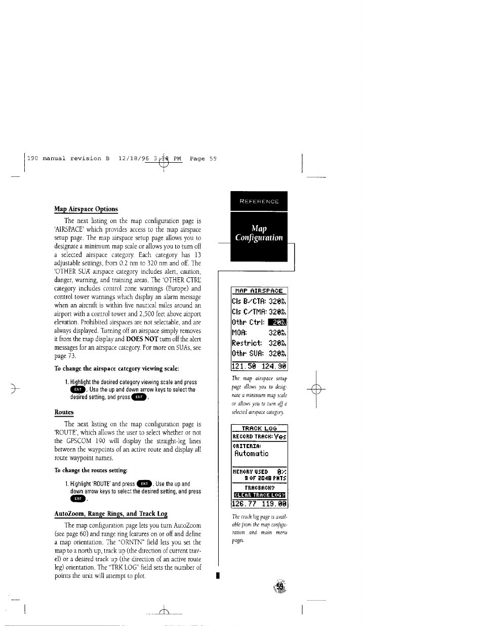 Mflp cofi/ig«mtfor, Automatic | Garmin GPSCOM 190 User Manual | Page 64 / 106