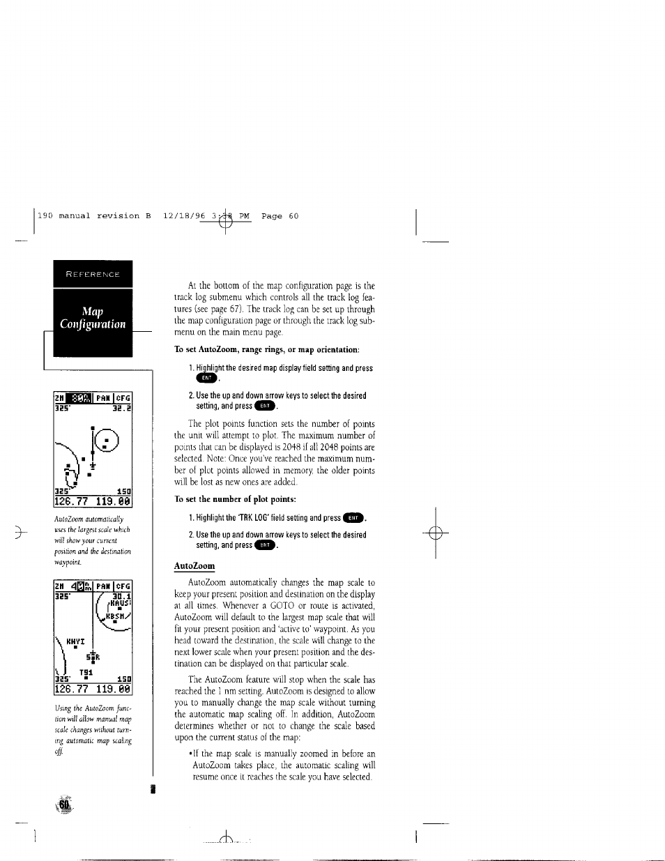 Conjigiirfliio | Garmin GPSCOM 190 User Manual | Page 65 / 106