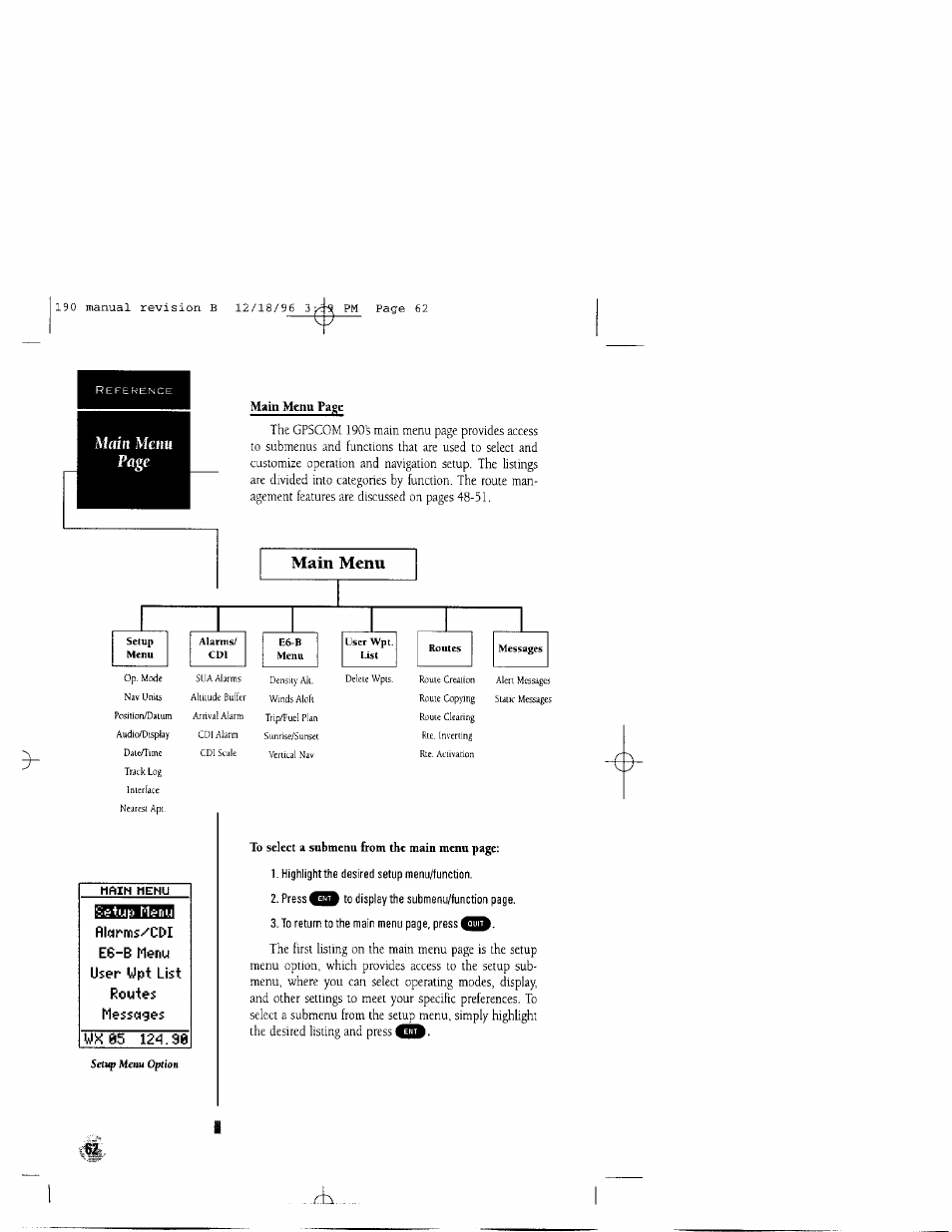 Garmin GPSCOM 190 User Manual | Page 67 / 106