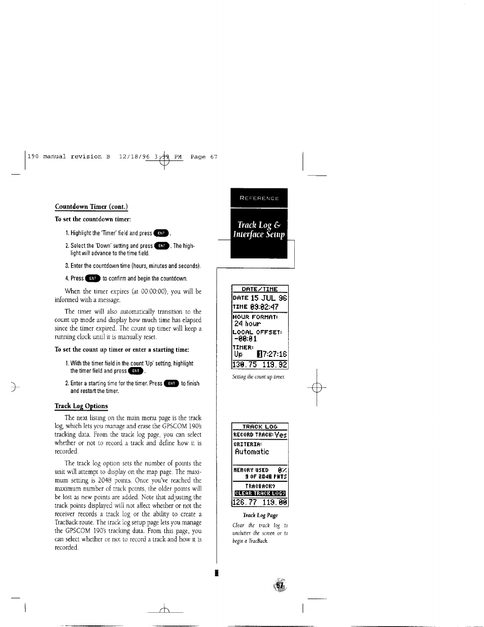 2^ hour, Up 07:27:16, Flu-tomotic | 15 jul 9g | Garmin GPSCOM 190 User Manual | Page 72 / 106