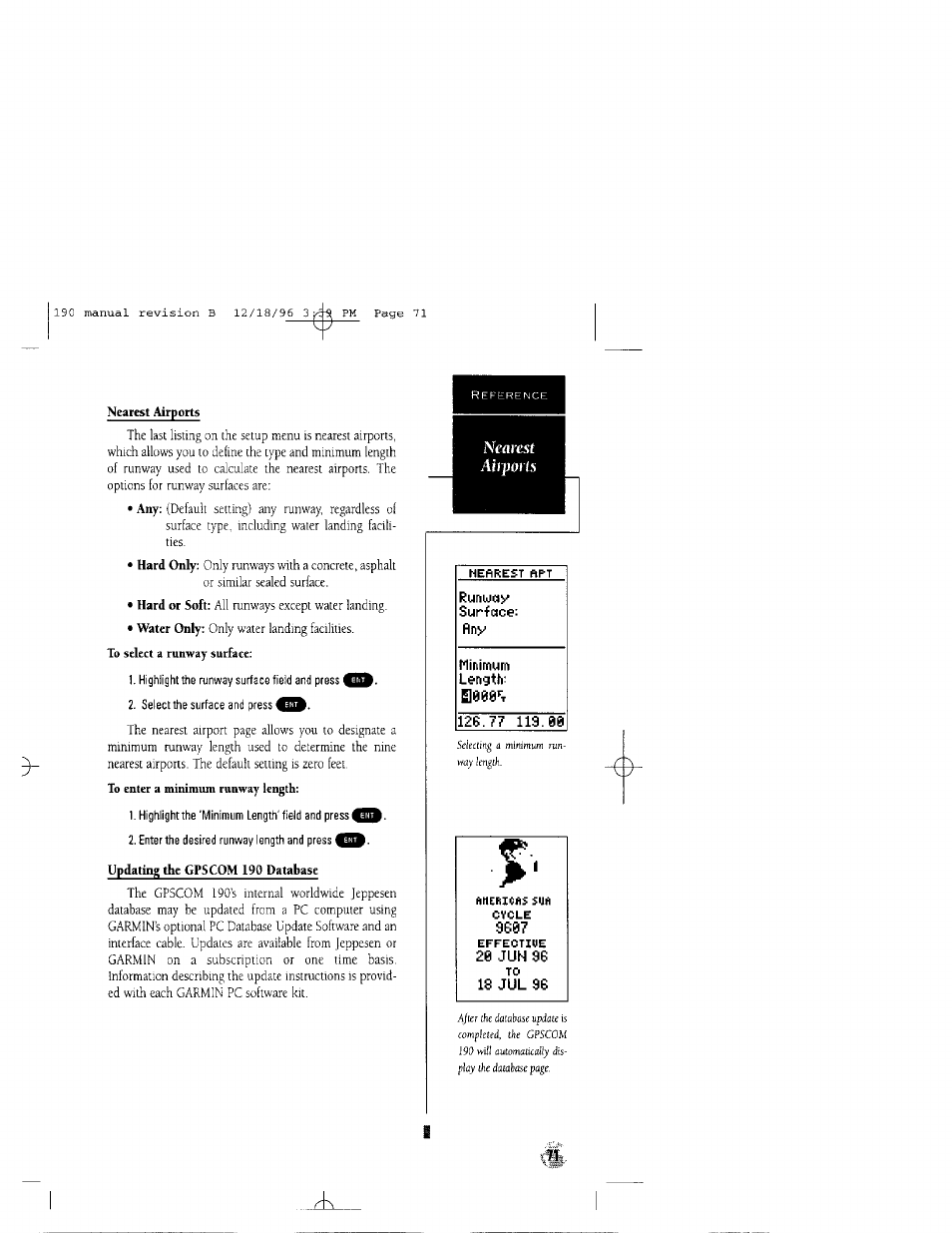 20 jun 96, 18 jul 96 | Garmin GPSCOM 190 User Manual | Page 76 / 106