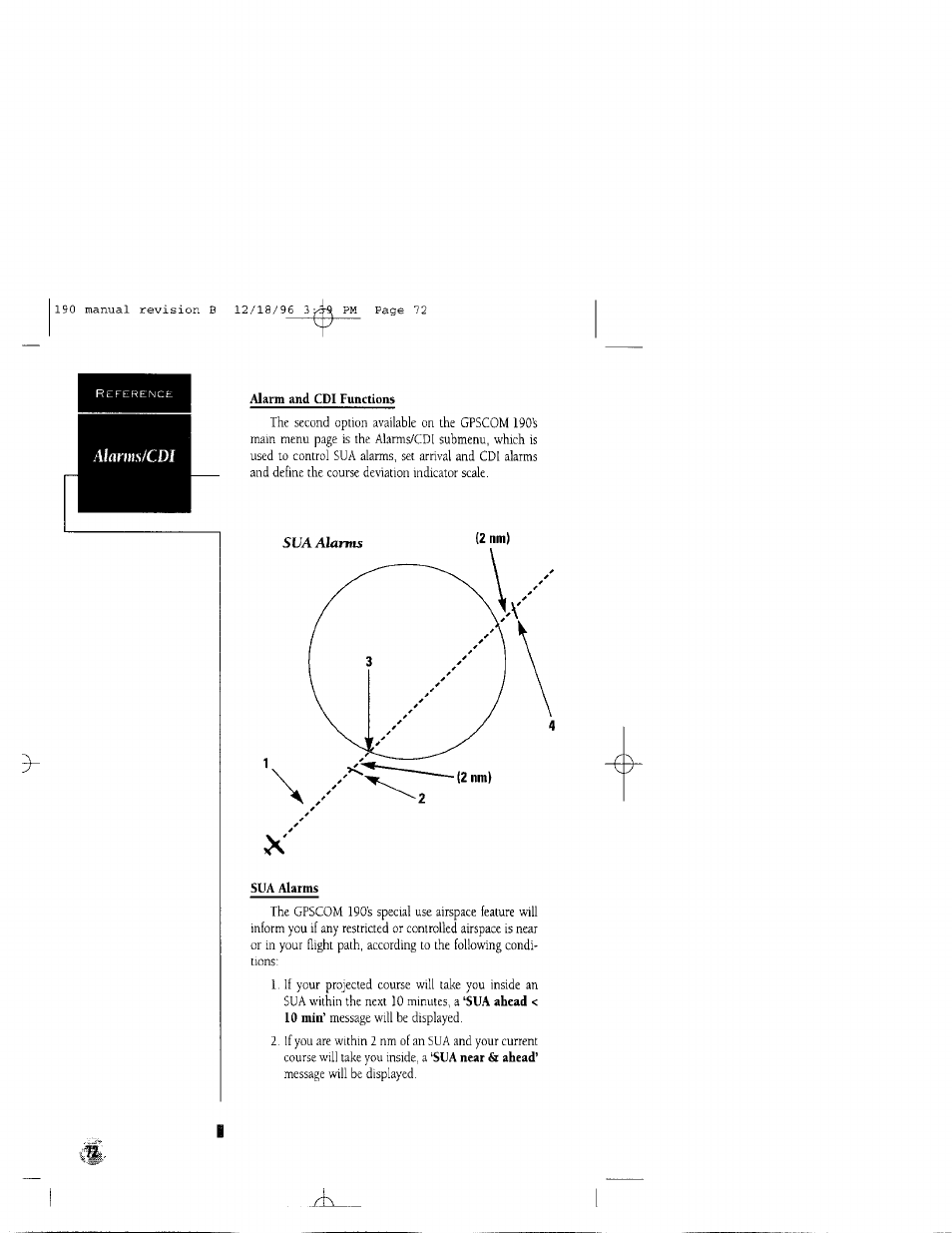 Alarmsicdl | Garmin GPSCOM 190 User Manual | Page 77 / 106