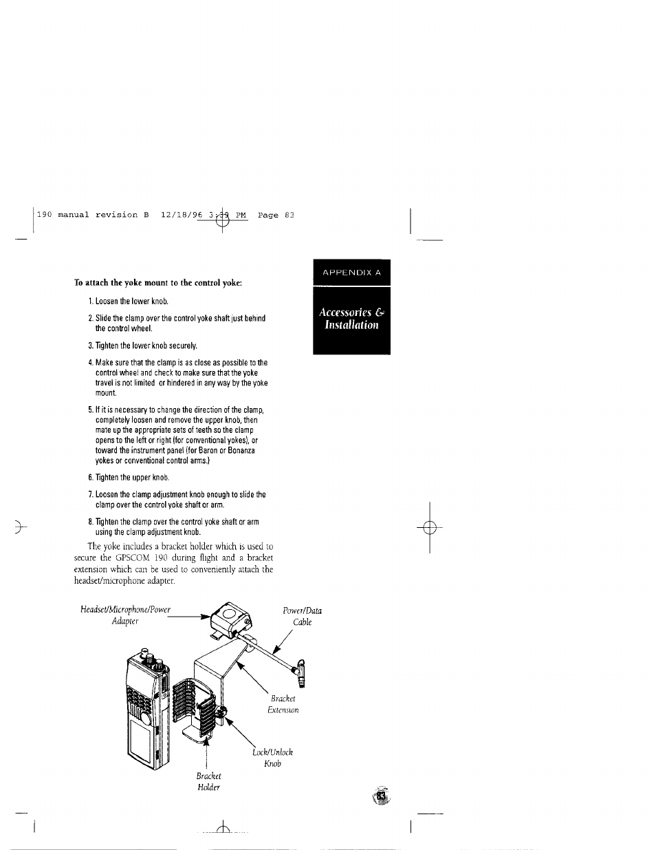 Garmin GPSCOM 190 User Manual | Page 88 / 106