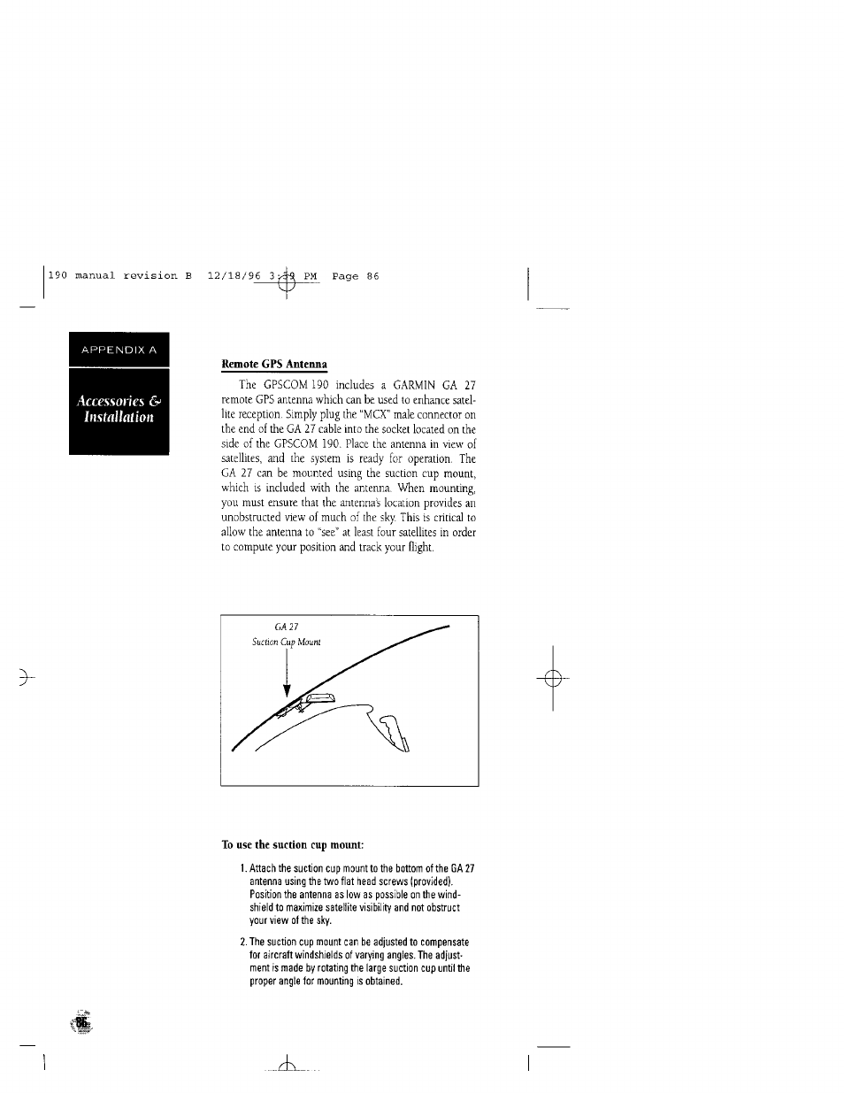 Garmin GPSCOM 190 User Manual | Page 91 / 106