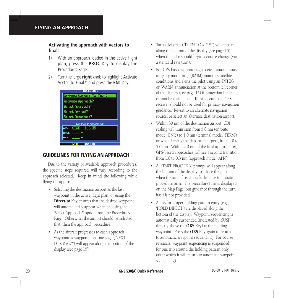 Garmin GNS 530 User Manual | Page 20 / 22