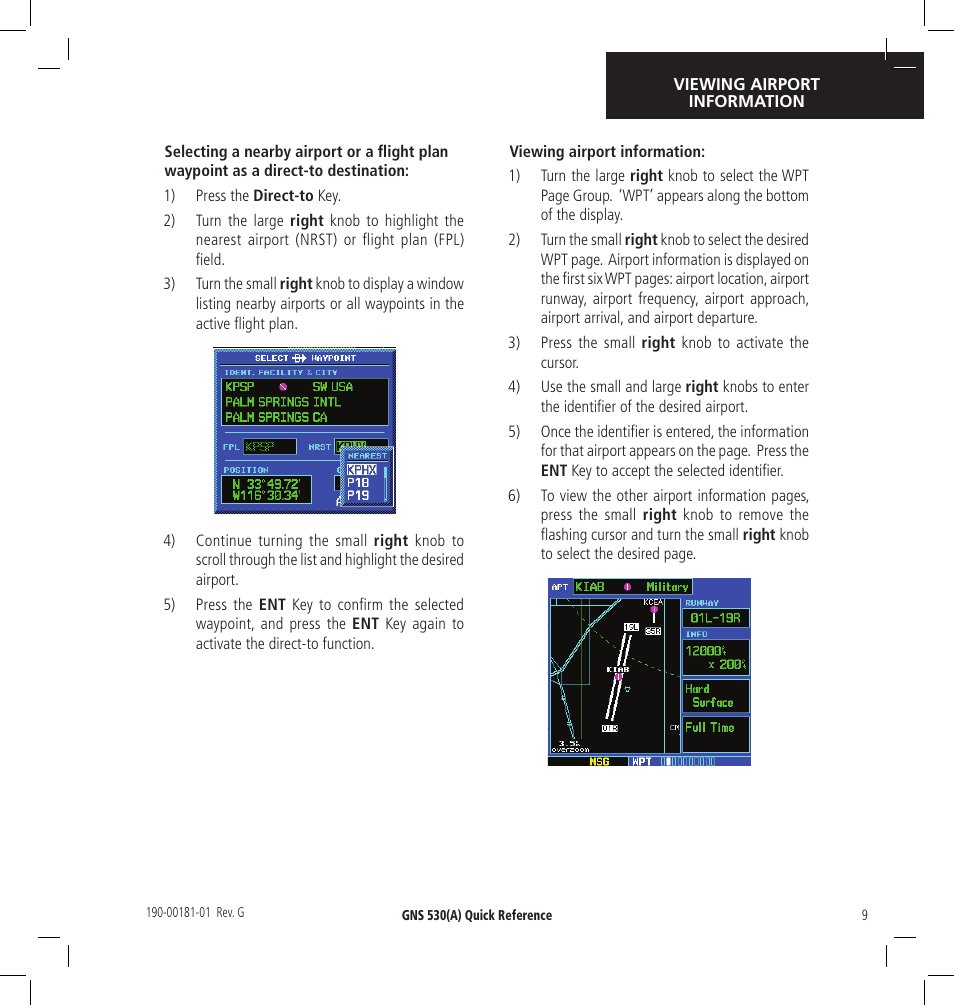 Garmin GNS 530 User Manual | Page 9 / 22