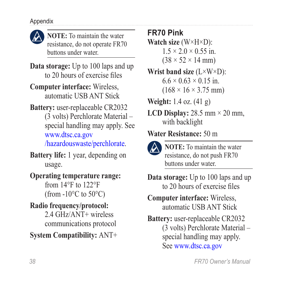 Garmin 70 User Manual | Page 40 / 48