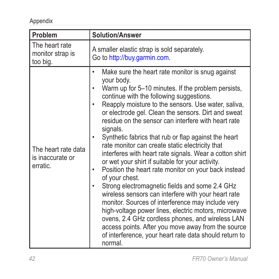 Garmin 70 User Manual | Page 44 / 48