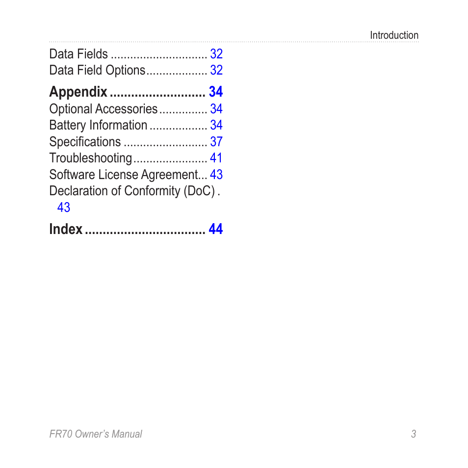 Garmin 70 User Manual | Page 5 / 48