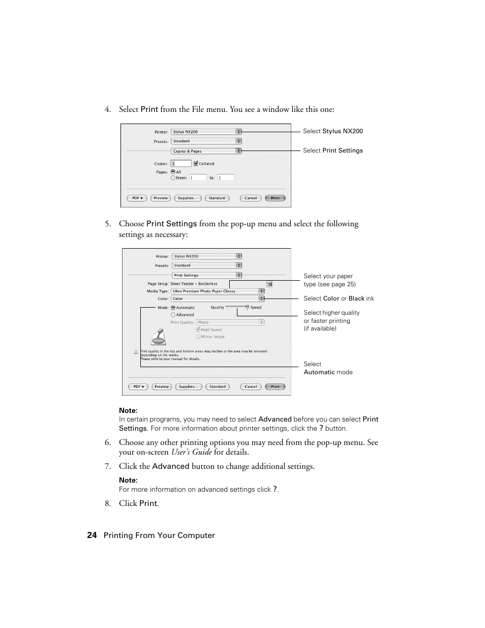 Garmin STYLUS NX200 User Manual | Page 24 / 48