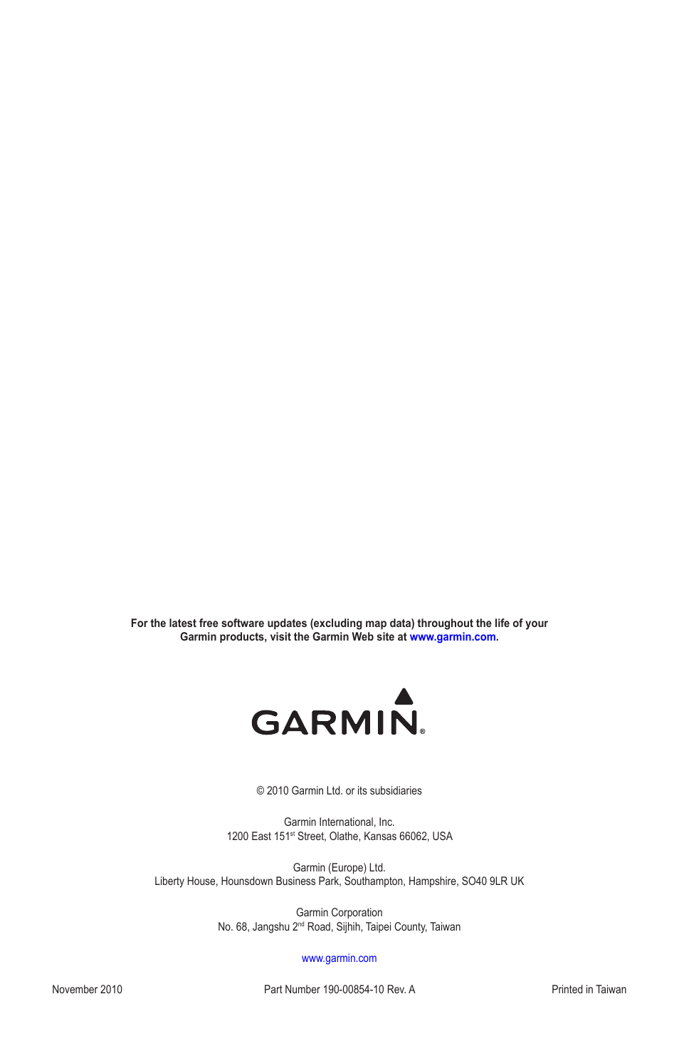 Garmin XM WX User Manual | Page 22 / 22