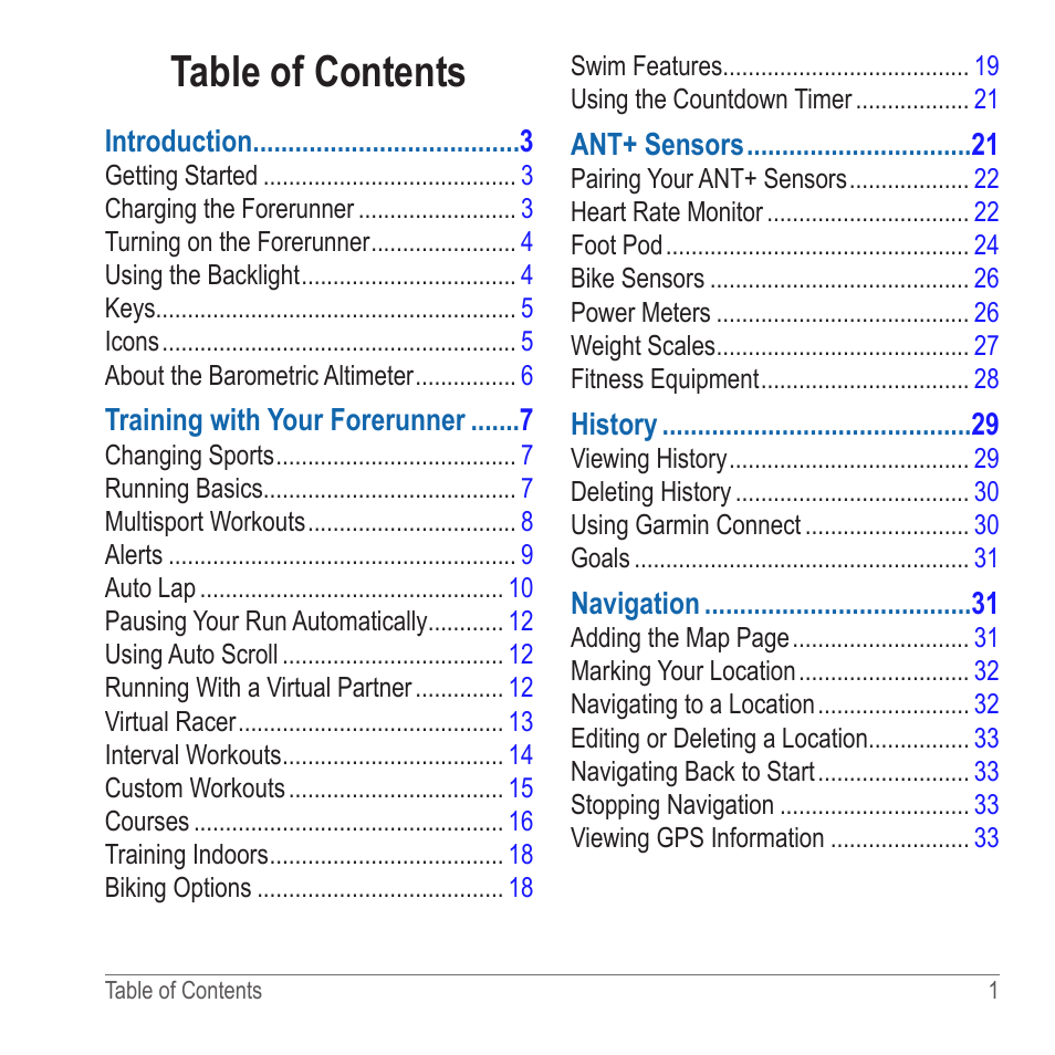 Garmin 910XT User Manual | Page 3 / 56