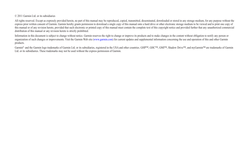 Garmin Ghc 10 User Manual | Page 2 / 28
