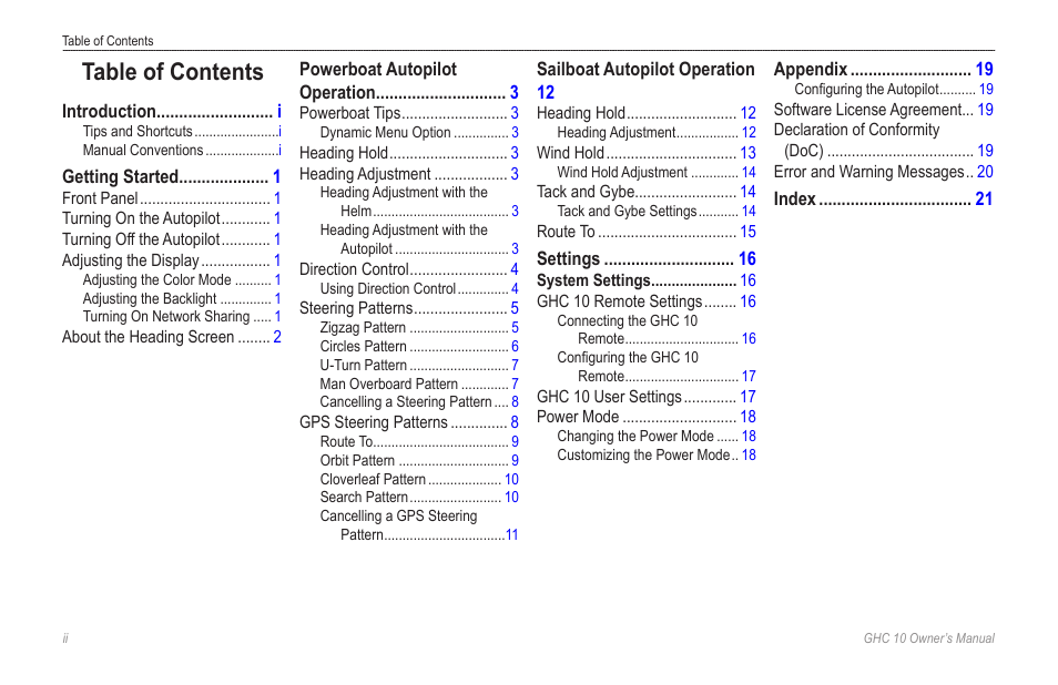 Garmin Ghc 10 User Manual | Page 4 / 28