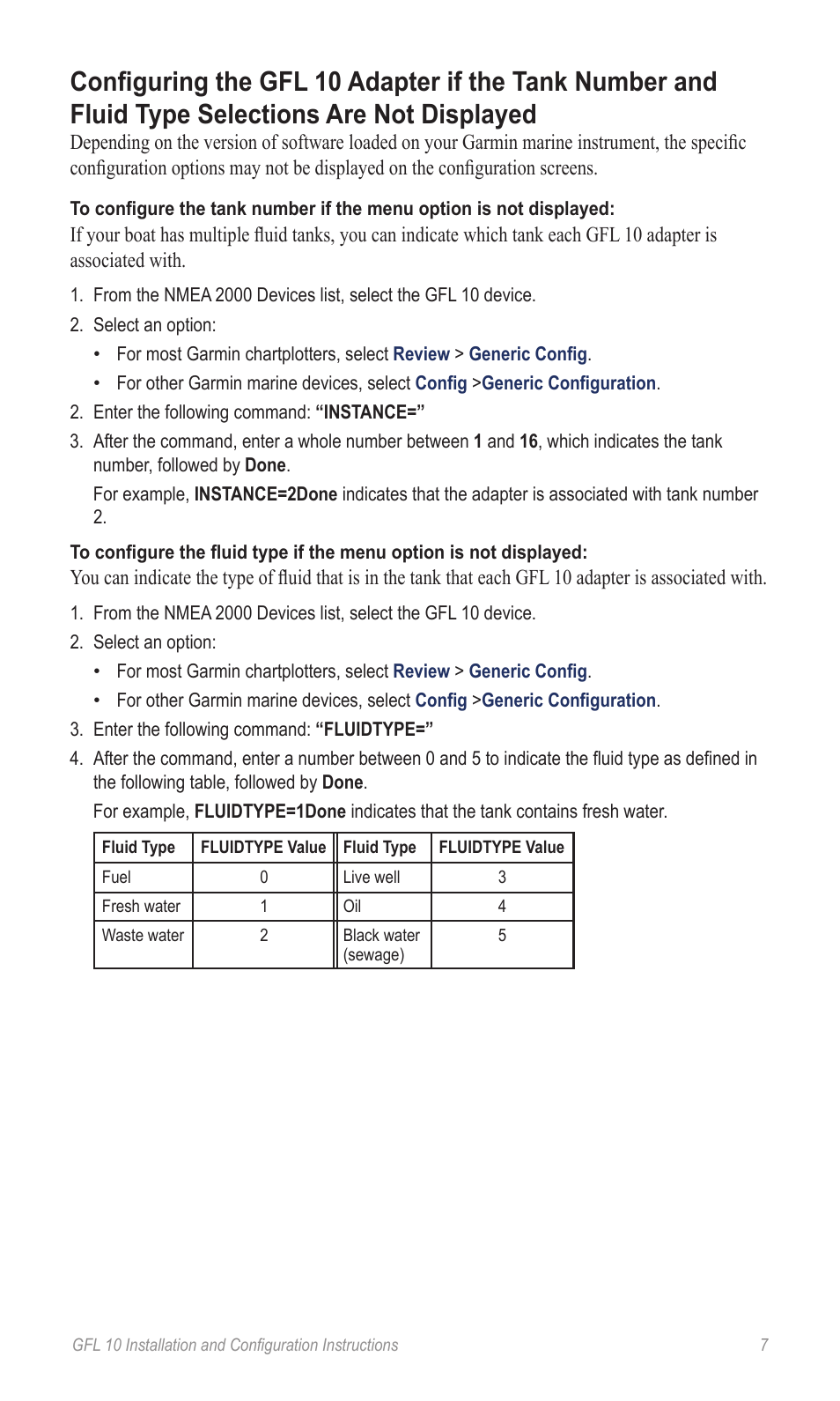 Garmin GFL 10 User Manual | Page 7 / 10