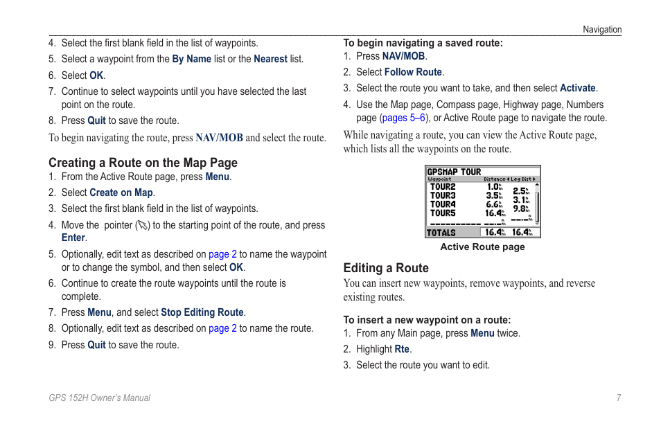 Garmin GPS 152H User Manual | Page 11 / 32