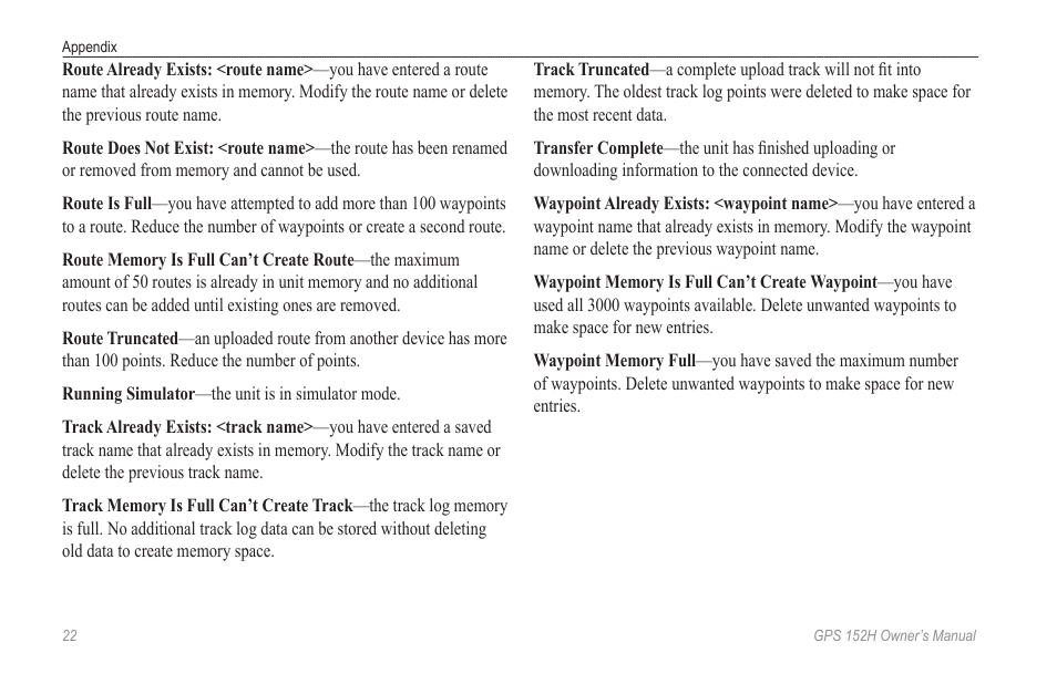 Garmin GPS 152H User Manual | Page 26 / 32
