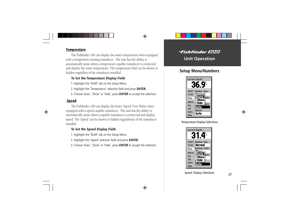 Garmin Fishfinder 100 User Manual | Page 29 / 49