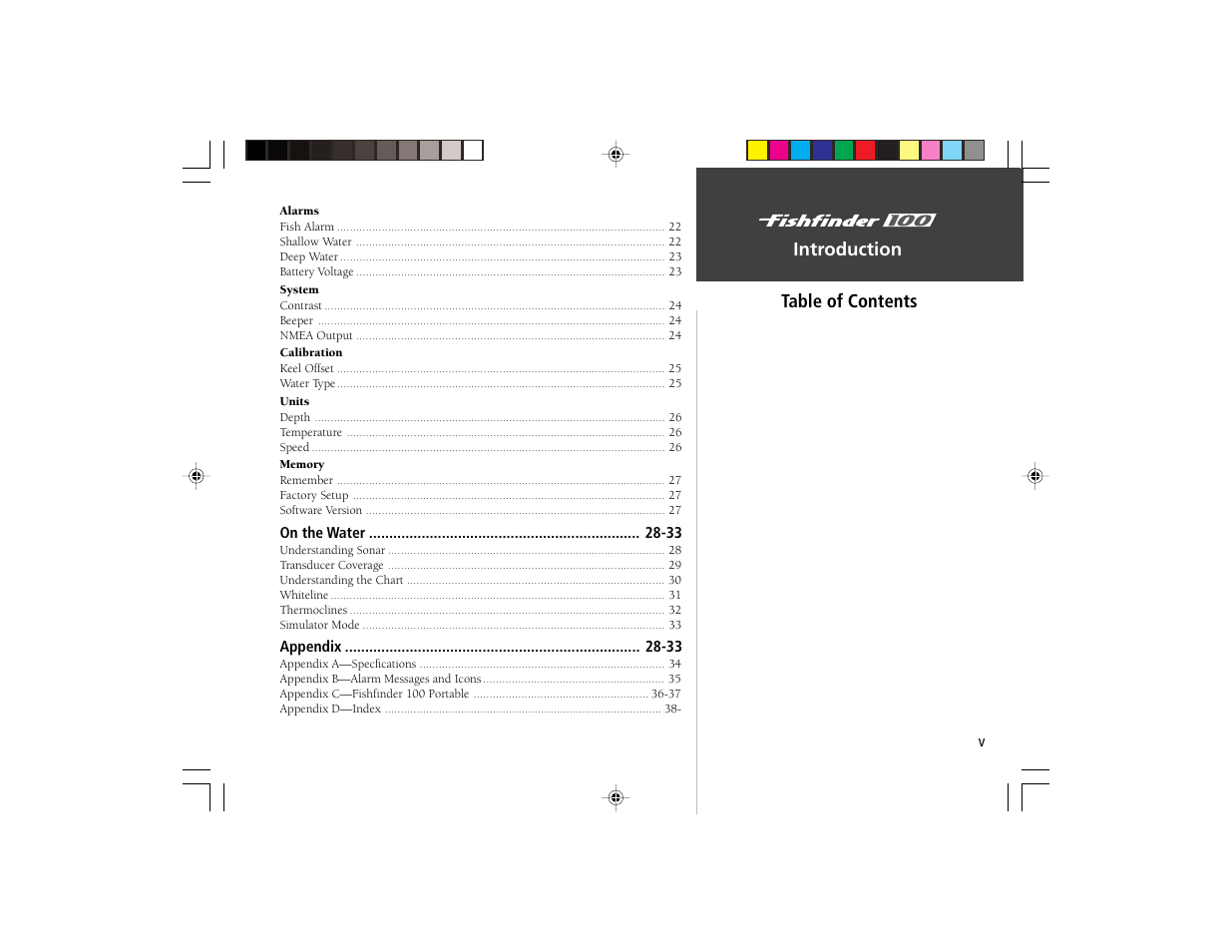 Garmin Fishfinder 100 User Manual | Page 7 / 49