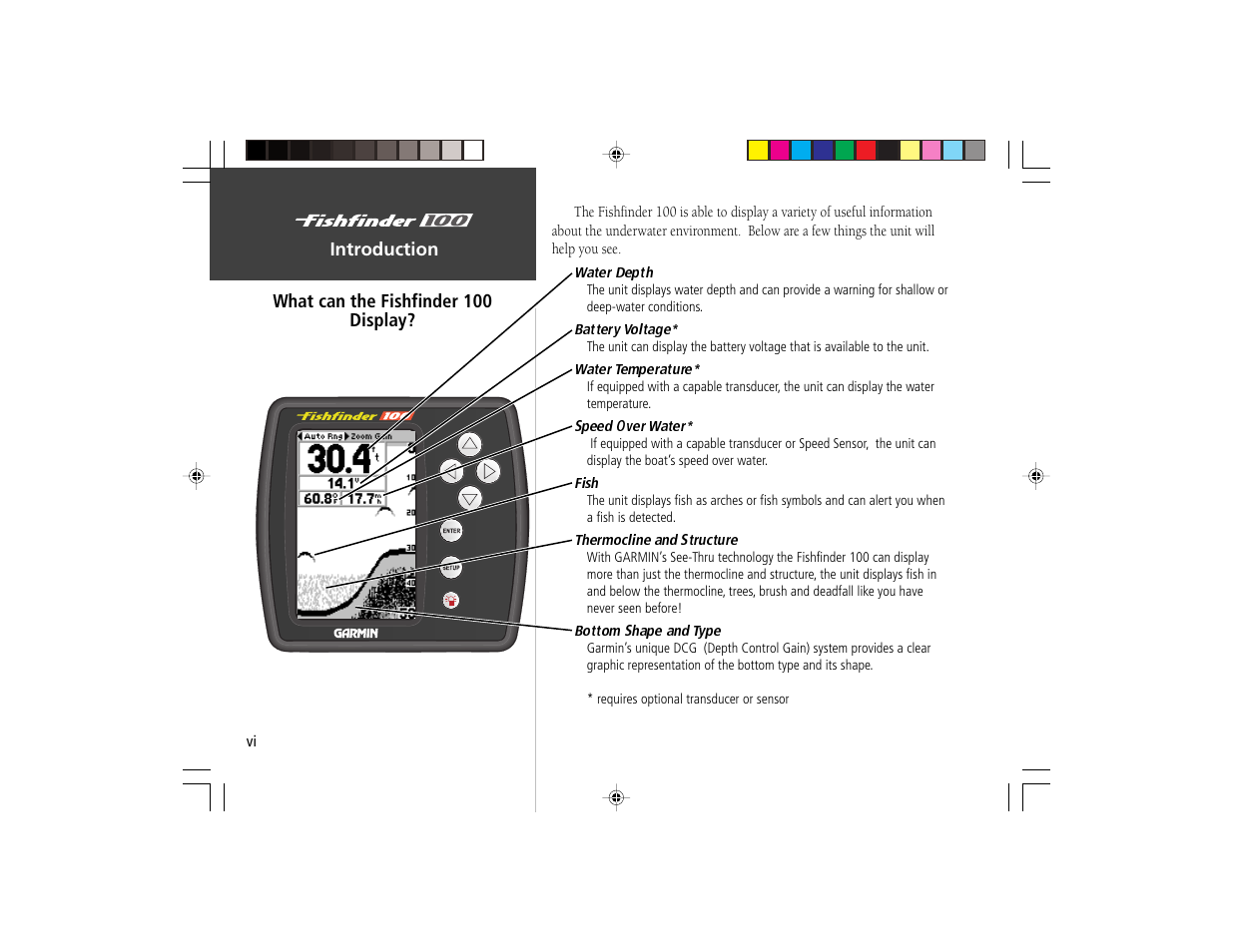 Garmin Fishfinder 100 User Manual | Page 8 / 49