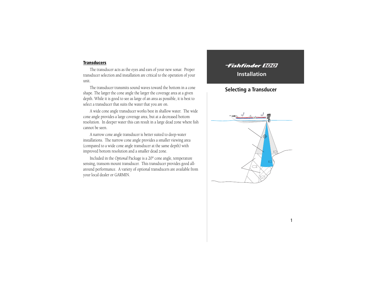 Garmin Fishfinder 100 User Manual | Page 9 / 49