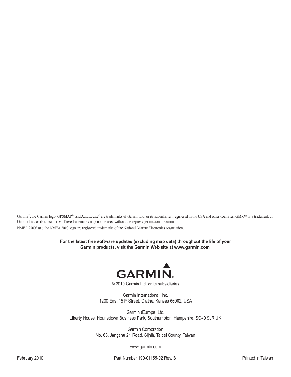 Garmin GPSMAP 740s User Manual | Page 10 / 10