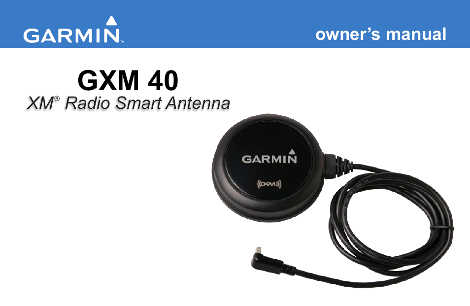 Garmin GXM 40 User Manual | 48 pages