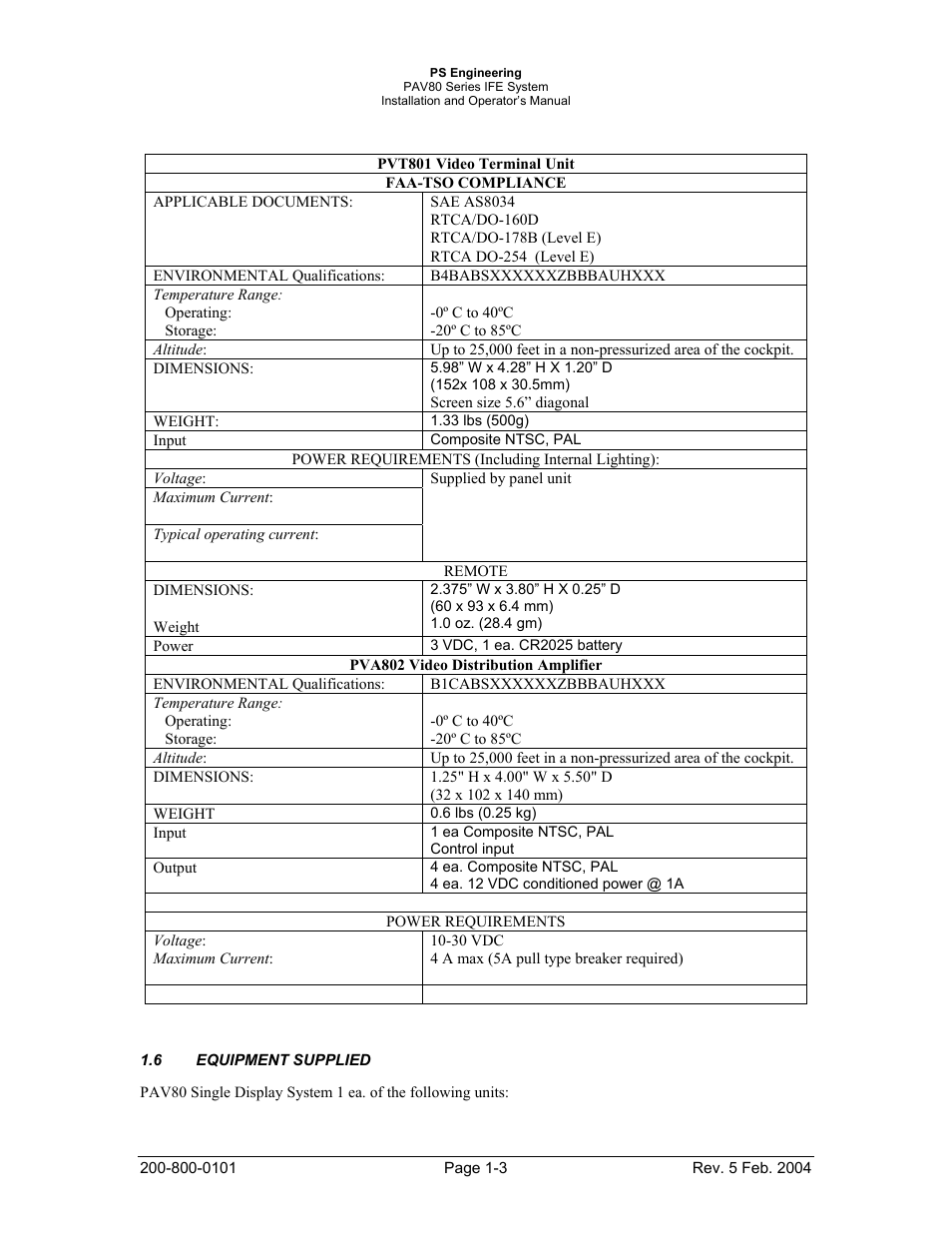 Garmin PAV80 User Manual | Page 6 / 36