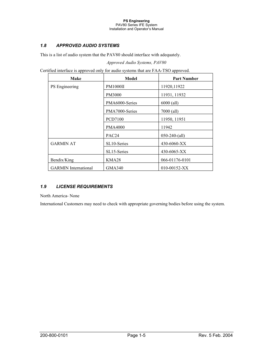 Garmin PAV80 User Manual | Page 8 / 36