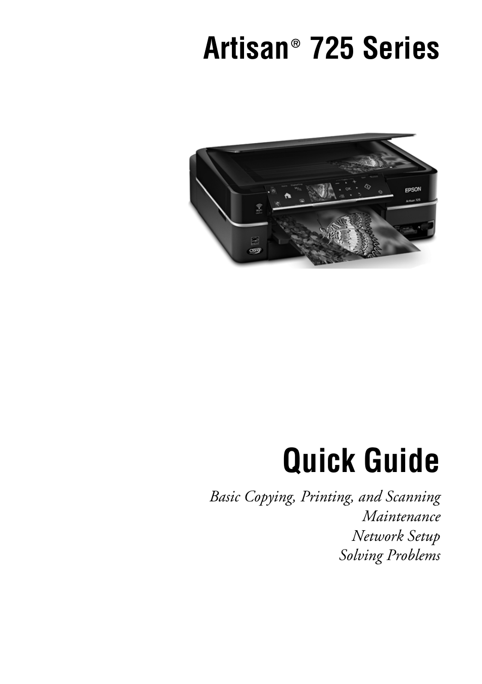 Epson ARTISAN 725 User Manual | 64 pages