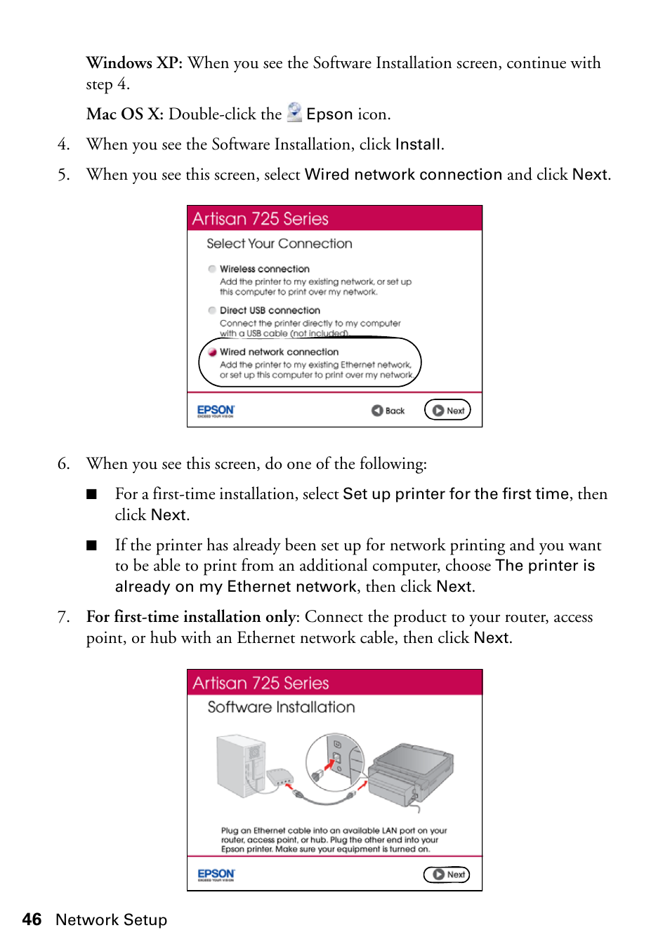 Epson ARTISAN 725 User Manual | Page 46 / 64