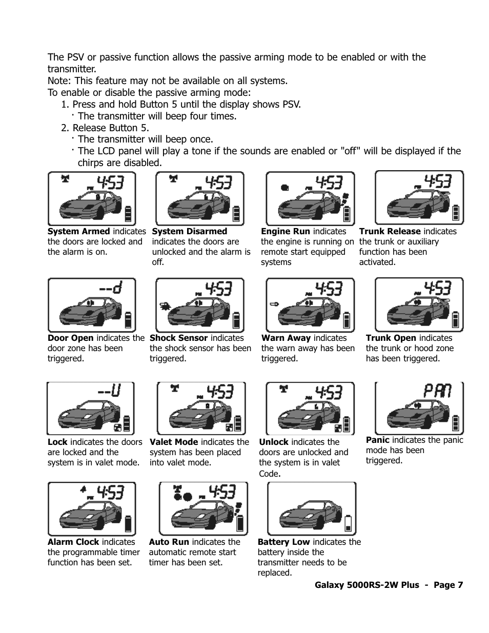 Galaxy Metal Gear 5000RS-2W User Manual | Page 11 / 36