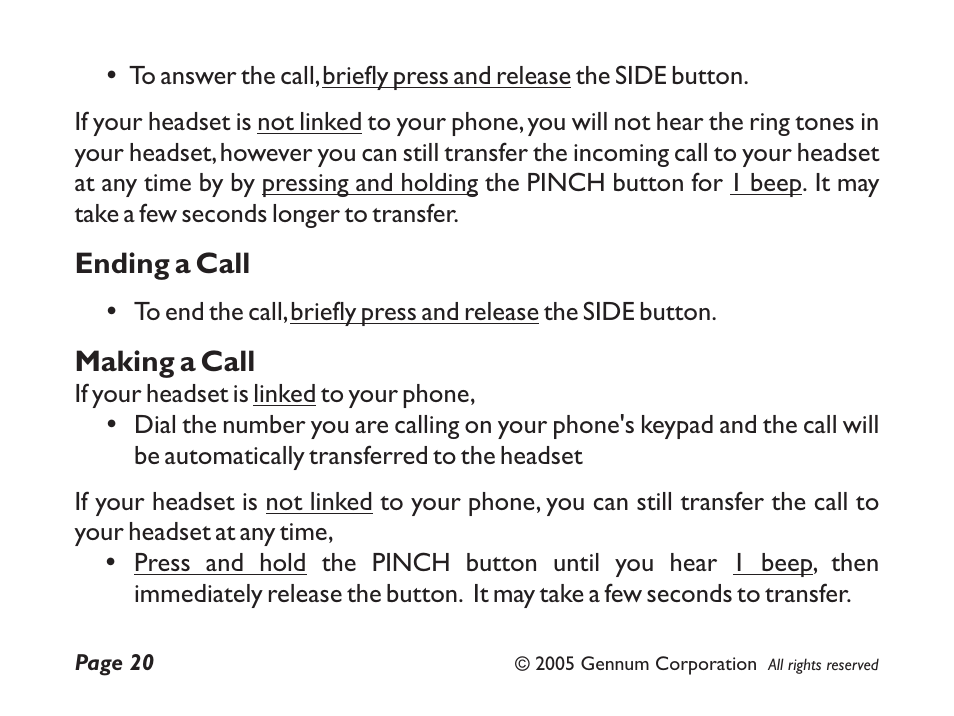 GENNUM Z-280 User Manual | Page 20 / 44