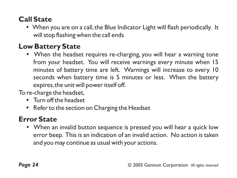 GENNUM Z-280 User Manual | Page 24 / 44