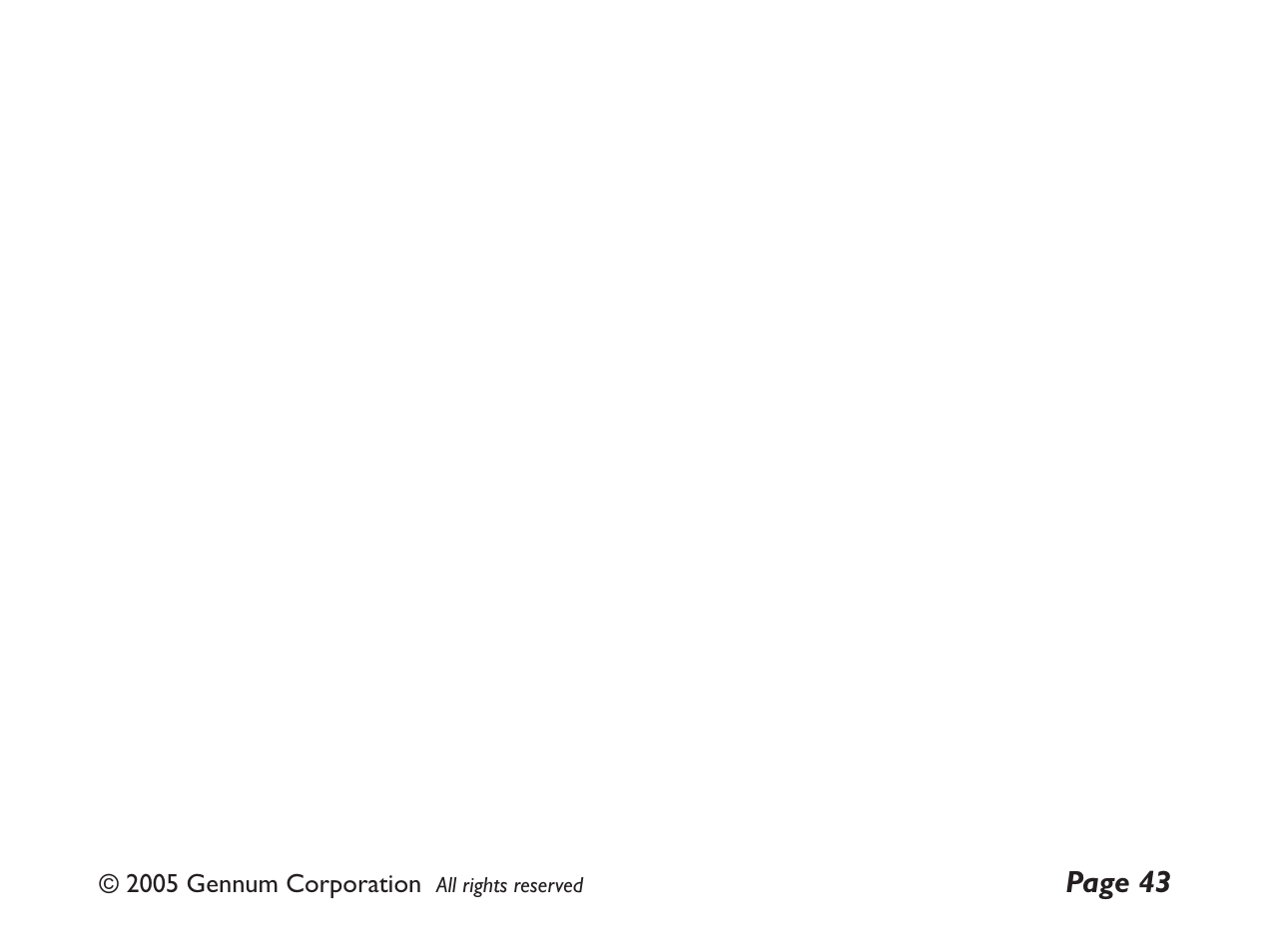 GENNUM DIGITAL WIRELESS HEADSET User Manual | Page 43 / 44