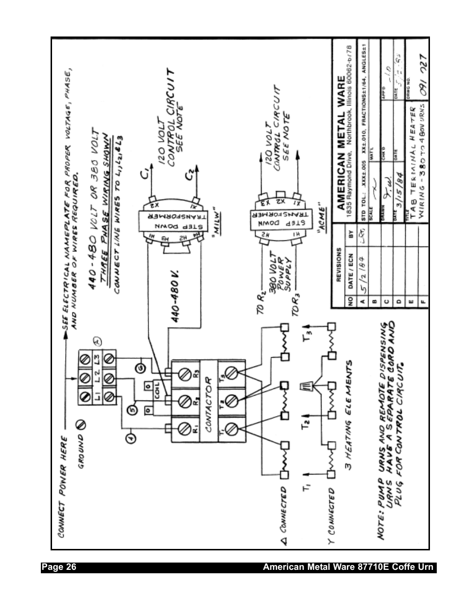 Grindmaster AMERICAN METAL WARE 87710 User Manual | Page 25 / 26