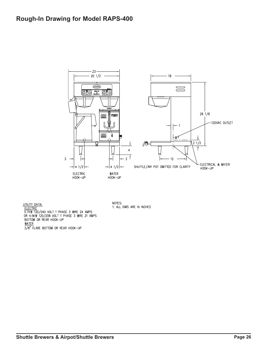 Grindmaster RAPS400E User Manual | Page 26 / 36