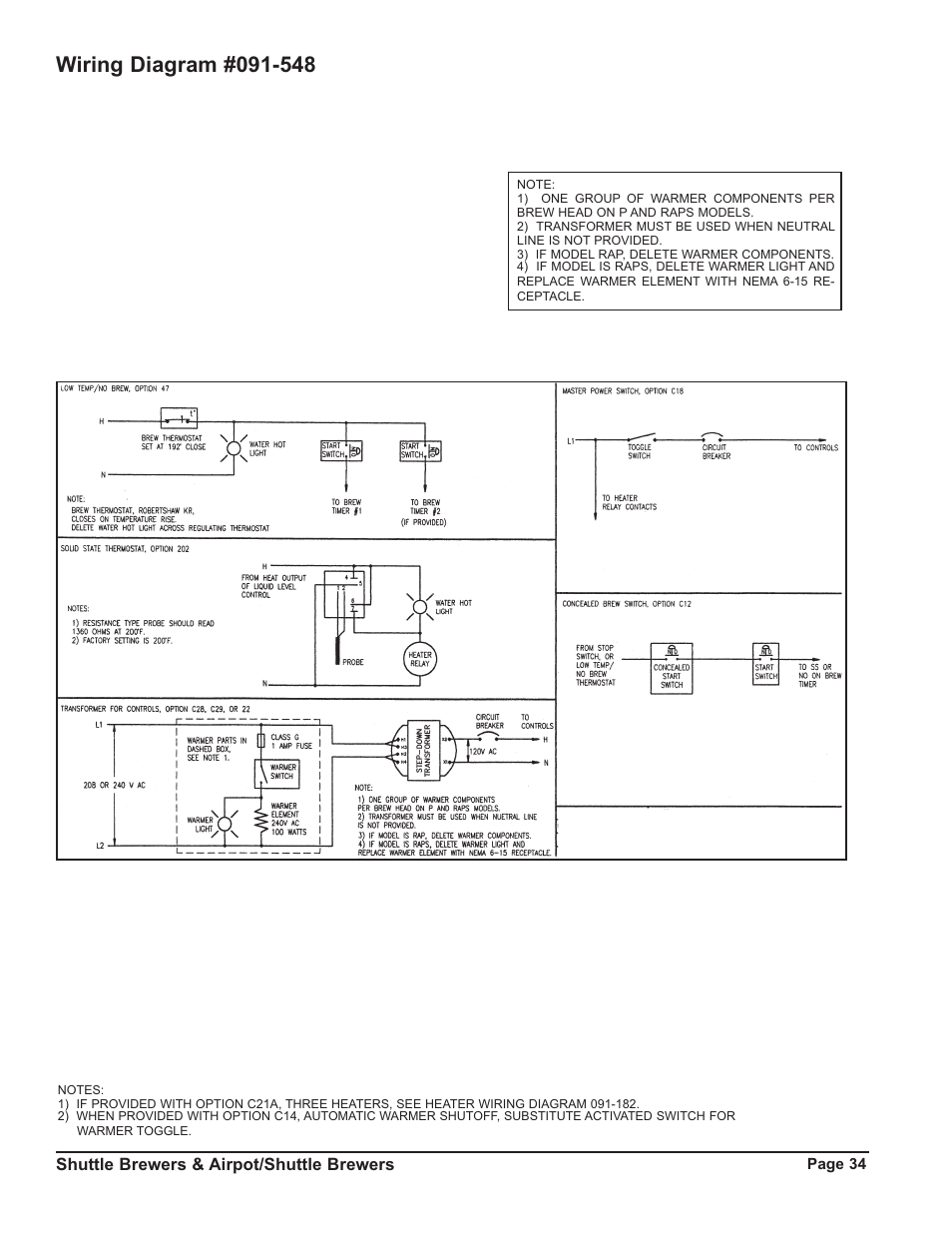 Grindmaster RAPS400E User Manual | Page 34 / 36