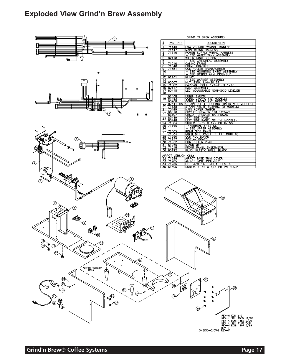Grindmaster GRIND'N BREW 21H User Manual | Page 17 / 24